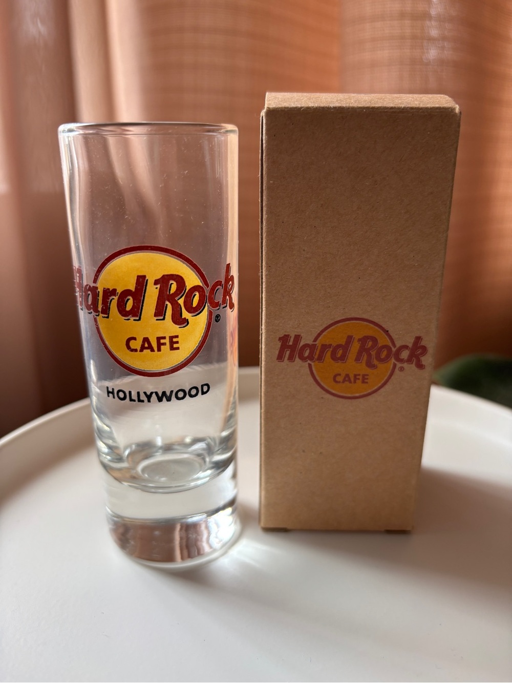 Hard Rock Cafe Hollywood 4" Shooter Shot Bar Glass